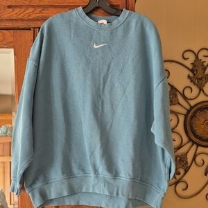 Nike Men's Teal Crewneck Sweater